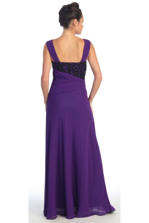 Elizabeth K GL1004 Sweetheart Neck Pleated Bodice Dress