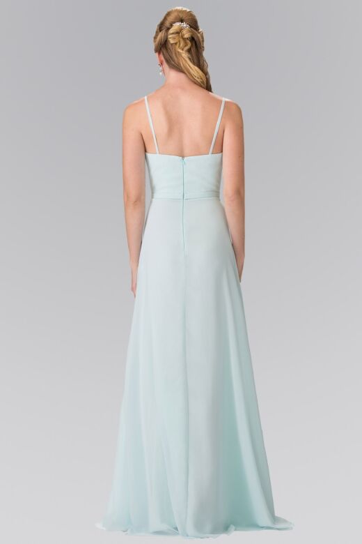 Elizabeth K GL2374 Pleated Top Spaghetti Straps Bridesmaid Dress