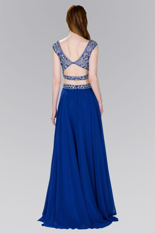 Elizabeth K GL2422 Cap Sleeve Embellished 2 Piece Dress