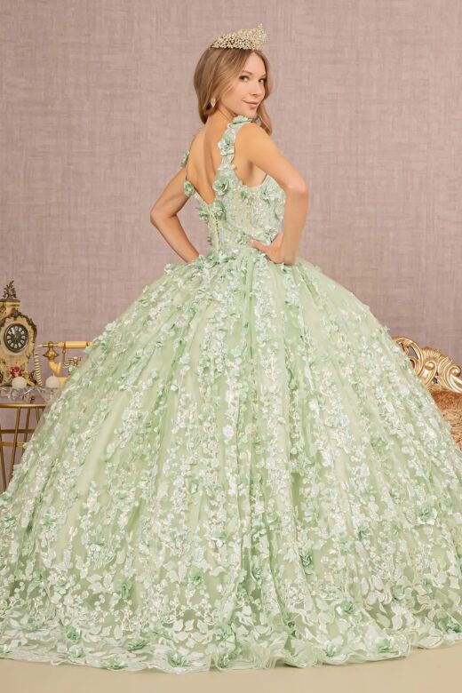 Elizabeth K GL3173 Sleeveless Sweetheart Neck Quinceanera Gown