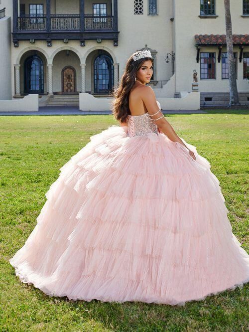 House of Wu 26071 Detachable Train Corset Top Quinceanera Dress
