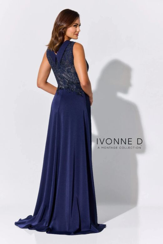 Ivonne D Exclusively for Mon Cheri ID321 Overskirt Crepe Dress
