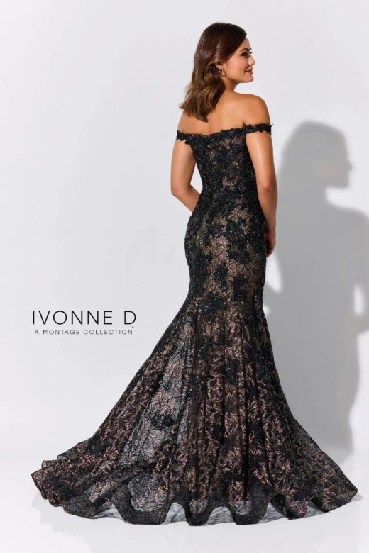 Ivonne D Exclusively for Mon Cheri ID323 Trumpet Silhouette Dress