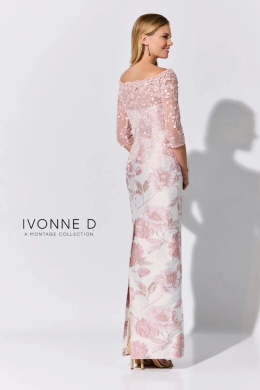 Ivonne D Exclusively for Mon Cheri ID324 Illusion Sleeve Dress
