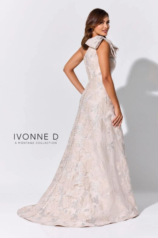 Ivonne D Exclusively for Mon Cheri ID326 Bow Strap A-Line Dress