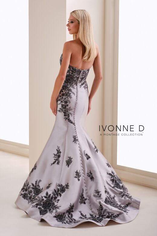 Ivonne D ID1205 Strapless Sweetheart Neck Dress