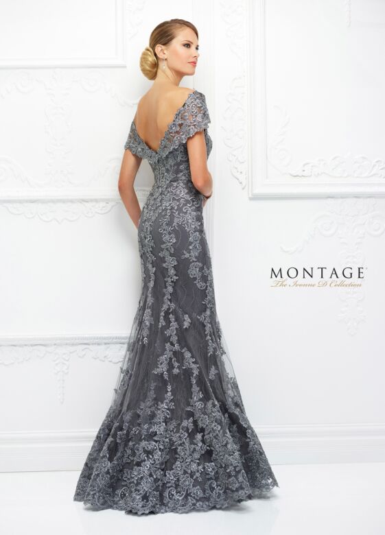 Ivonne D Exclusively for Mon Cheri 118D12 Off-The-Shoulder Formal Dress