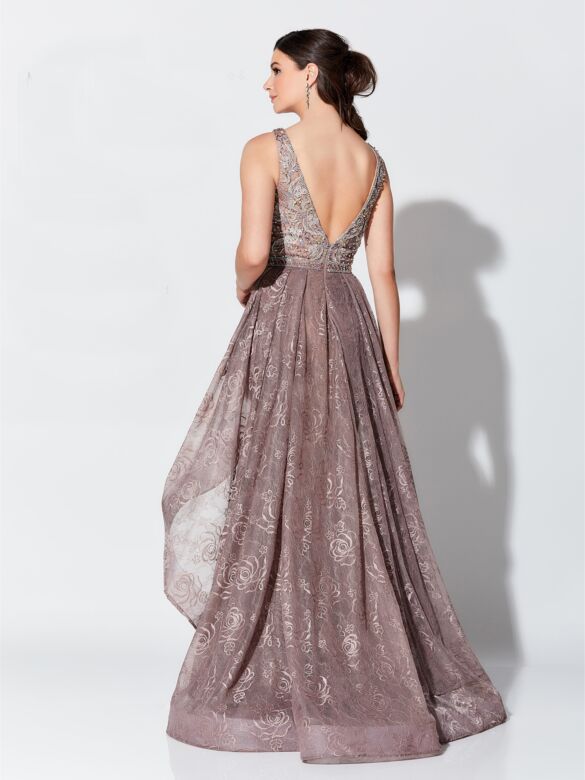 Ivonne D Exclusively for Mon Cheri 119D56 Overskirt Formal Gown
