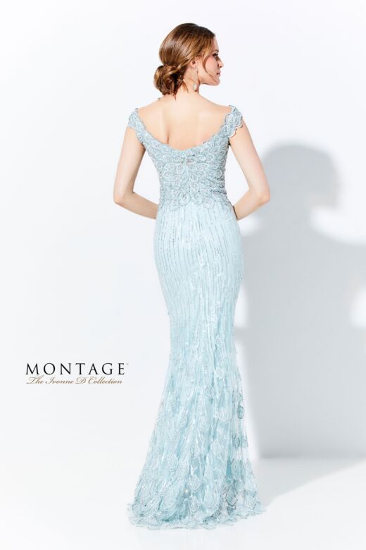 Ivonne D Exclusively for Mon Cheri 120D09 Off The Shoulder Lace Dress