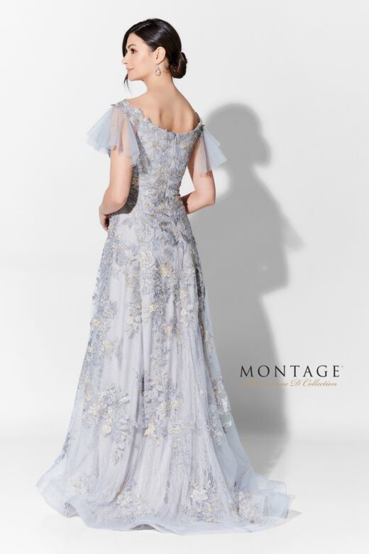 Ivonne D Exclusively for Mon Cheri 122D63 Flutter Sleeve Lace Dress