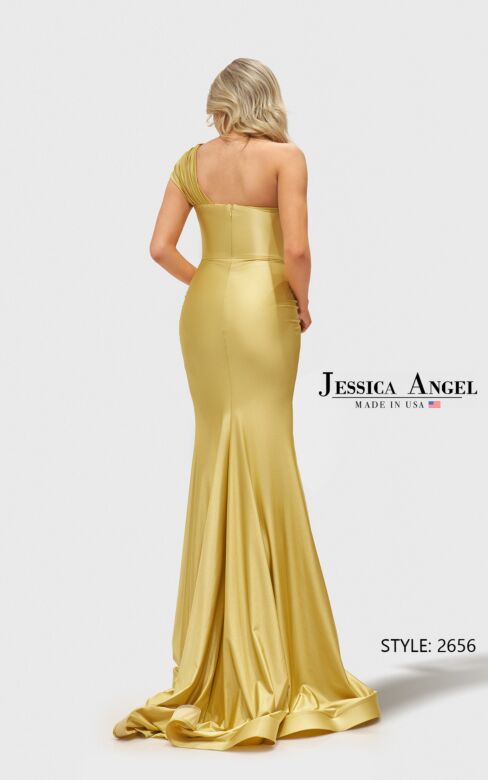 Jessica Angel JA2656 Ruched One-Shoulder Dress