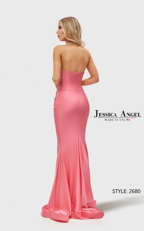 Jessica Angel JA2680 Strapless Asymmetric Neck Dress