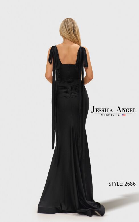 Jessica Angel JA2686 High Slit Tie Strap Dress