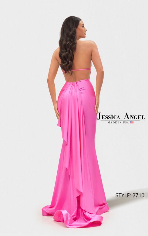 Jessica Angel JA2710 Strappy Back Halter Neck Dress