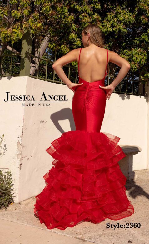 Jessica Angel 2360 Mermaid Silhouette Backless Dress