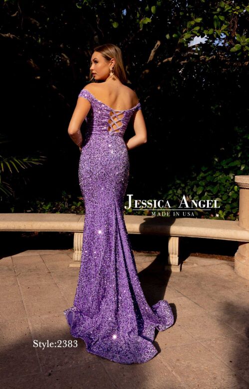 Jessica Angel 2383 Off The Shoulder Sequin Dress
