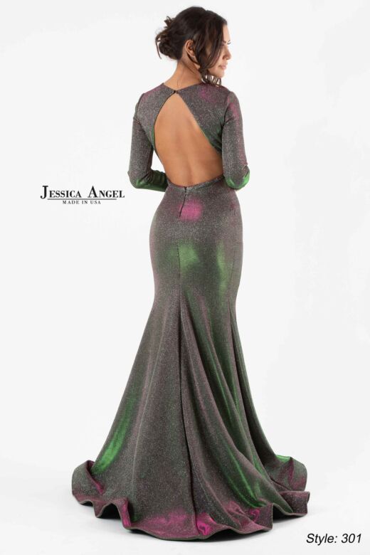 Jessica Angel 301 Cutout Back Long Sleeve Dress