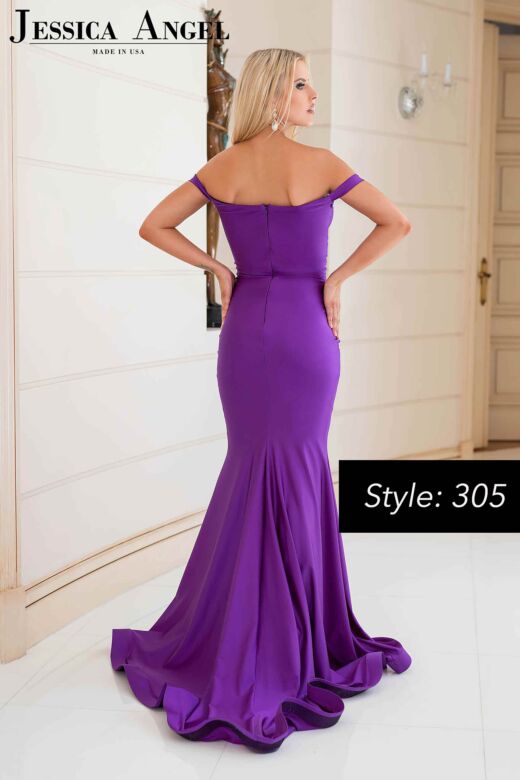 Jessica Angel 305 Cutout Midriff Off The Shoulder Dress
