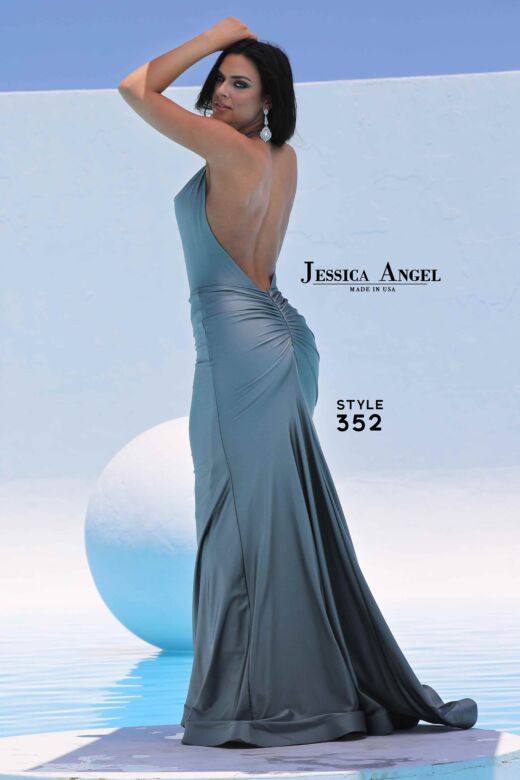 Jessica Angel 352 Cowl Halter Backless Dress