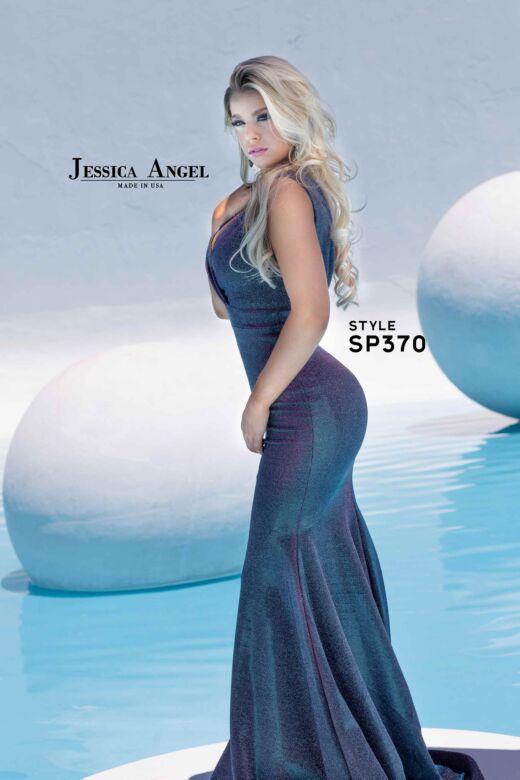 Jessica Angel 370 Surplice V-Neck Sleeveless Dress