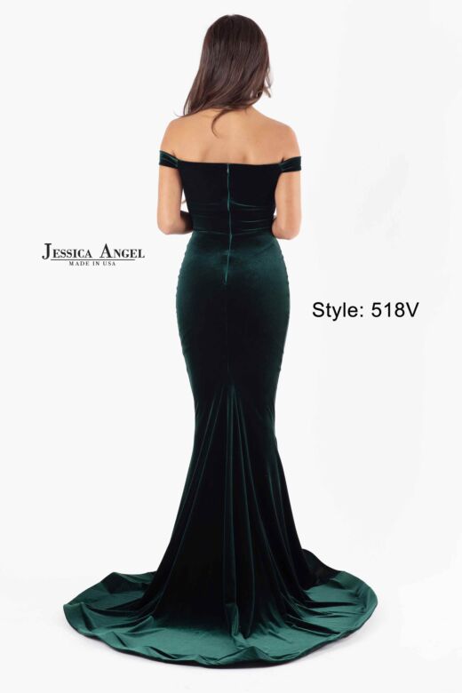 Jessica Angel 518V Off The Shoulder Velvet Dress