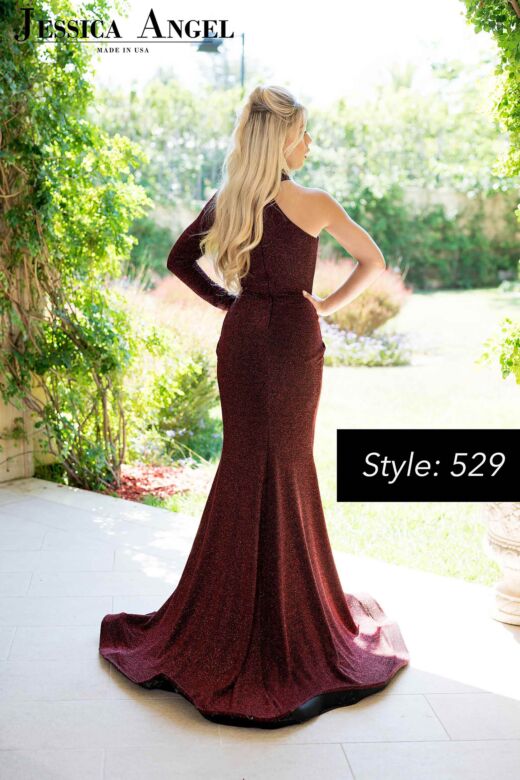 Jessica Angel 529 High Neck One Sleeve Dress
