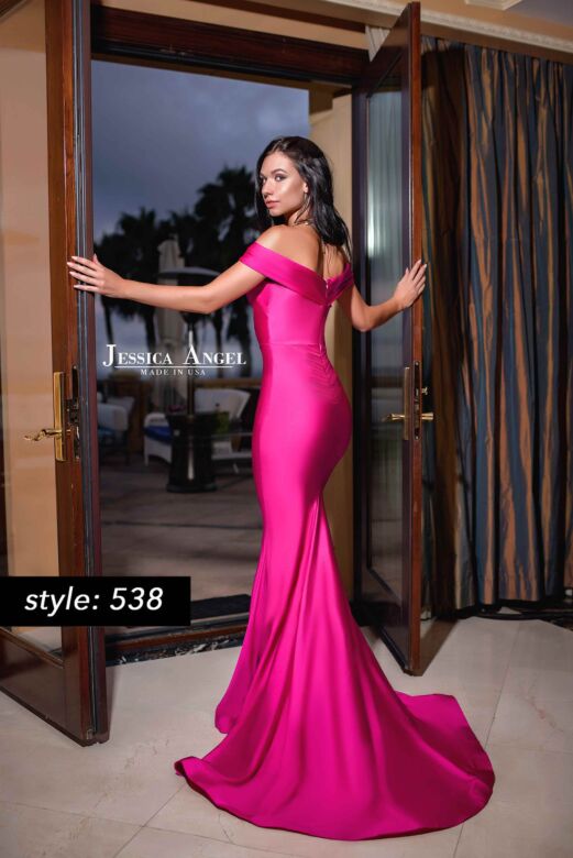 Jessica Angel 538 Off The Shoulder Fitted Dress