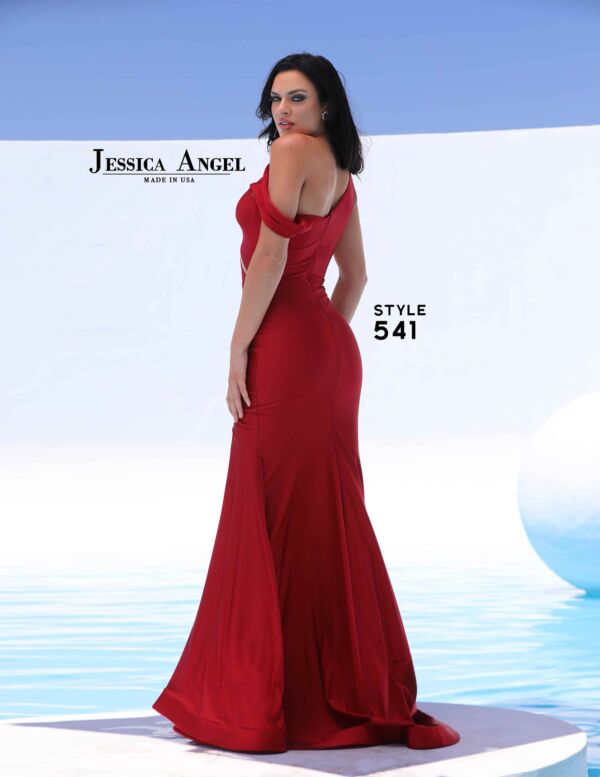 Jessica Angel 541 Asymmetrical Neckline Front Cutout Dress