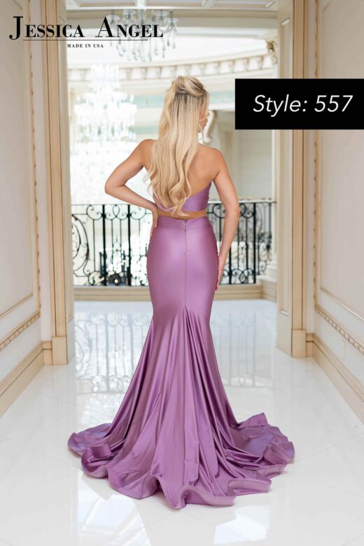 Jessica Angel 557 Halter Top Two Piece Dress