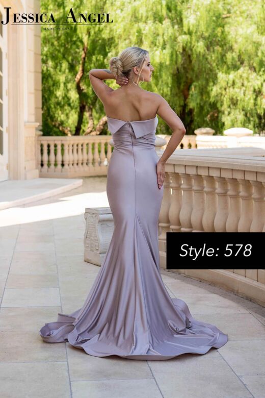 Jessica Angel 578 Court Train Strapless Dress