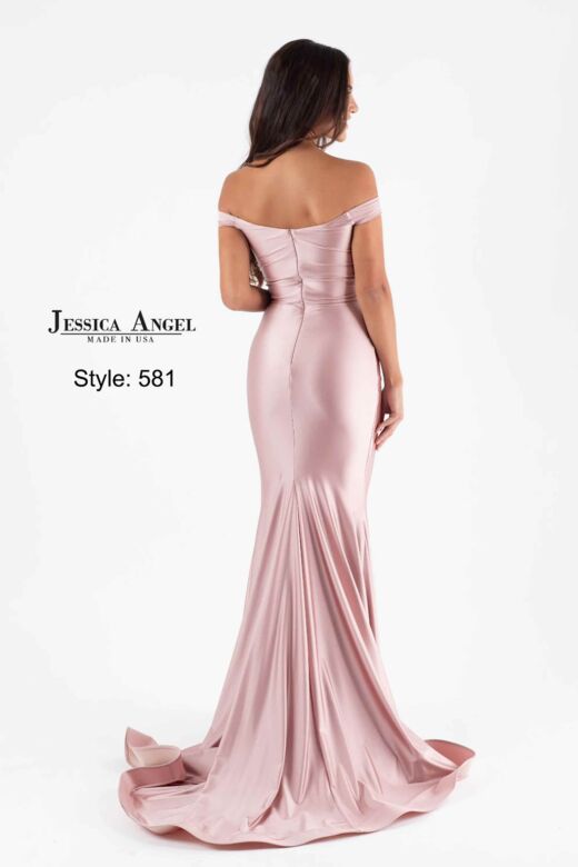 Jessica Angel 581 Draped Skirt Off The Shoulder Dress
