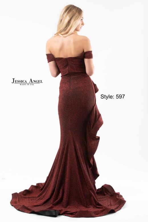 Jessica Angel 597 Off The Shoulder Ruffle Dress