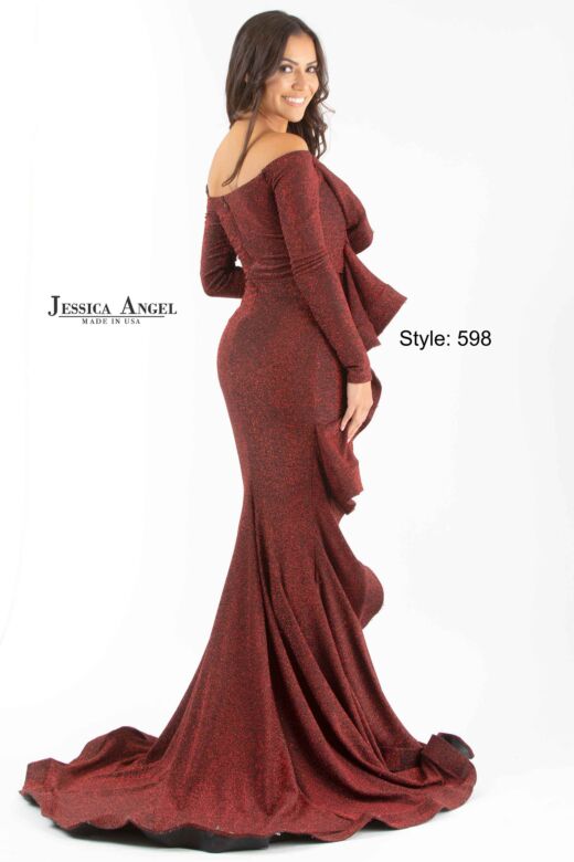 Jessica Angel 598 Long Sleeve Ruffle Dress