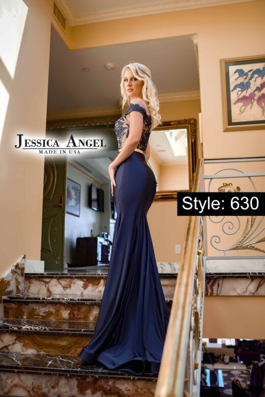 Jessica Angel 630 Lace Bodice Off The Shoulder Dress