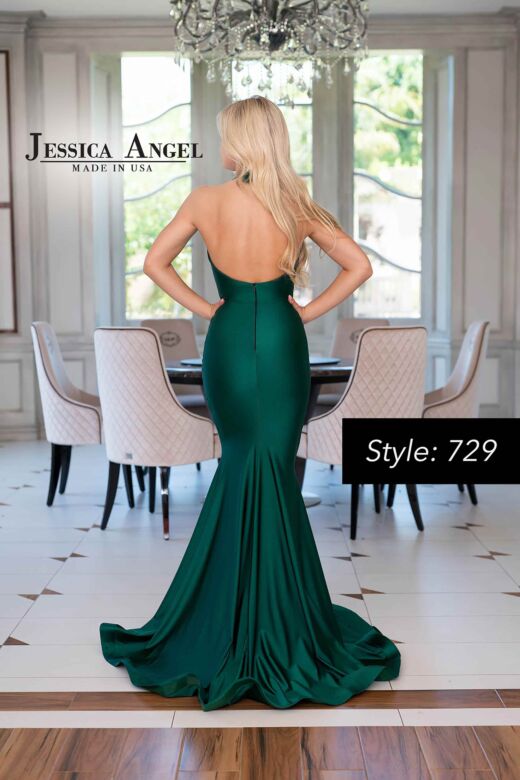 Jessica Angel 729 Halter Neck Backless Dress