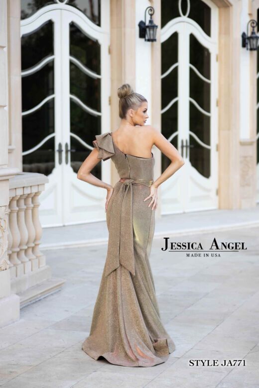 Jessica Angel 771 Tie Waist One Shoulder Dress
