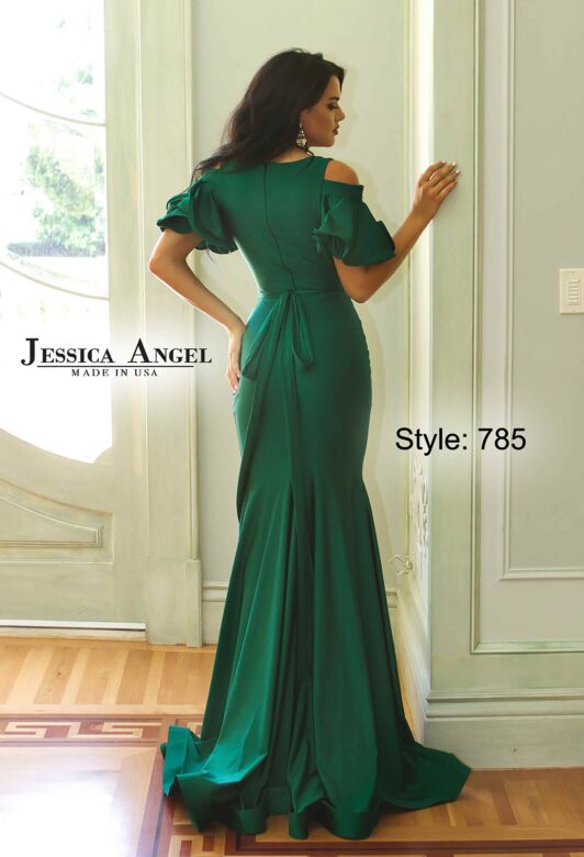 Jessica Angel 785 Ruffle Sleeves Surplice Top Dress