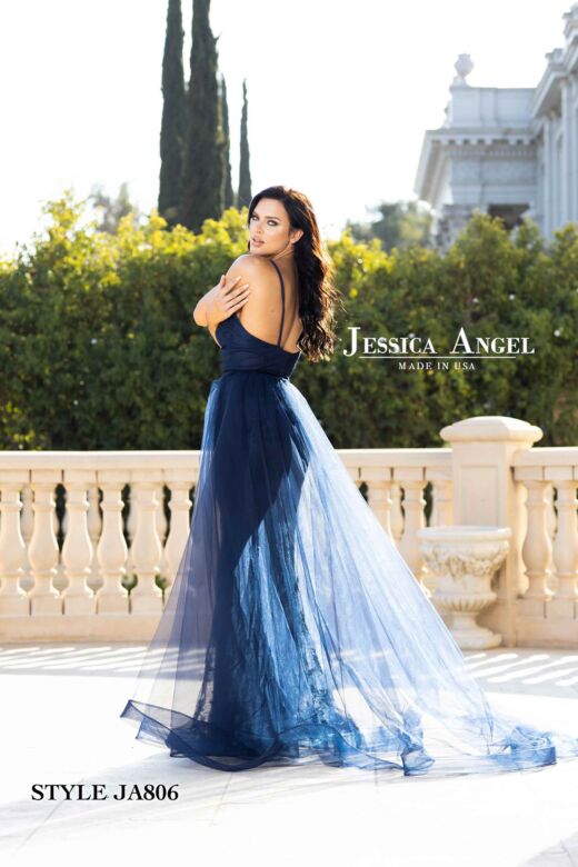 Jessica Angel 806 Long Overskirt Lace Dress