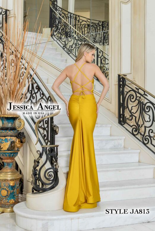 Jessica Angel 813 Sweetheart Neckline Lace-Up Dress