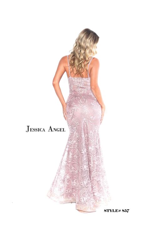 Jessica Angel 857 Spaghetti Straps Lace Dress