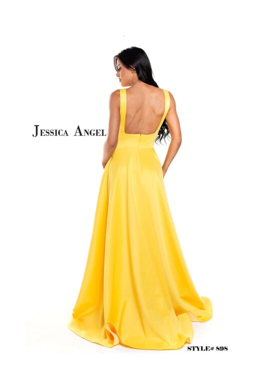 Jessica Angel 898 Bare Back Plunging Neckline Dress