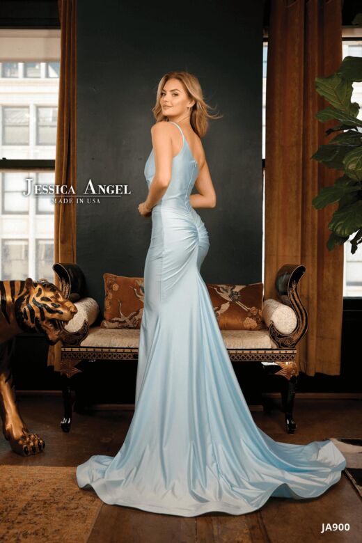 Jessica Angel 900 Slit Skirt One Shoulder Dress