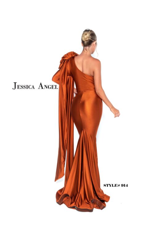 Jessica Angel 914 Shoulder Streamers One Sleeve Dress
