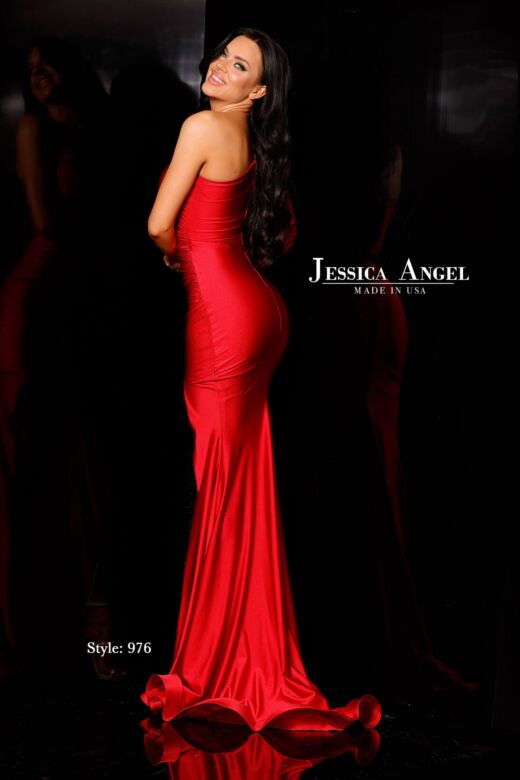 Jessica Angel 976 Cutaway Slit One Sleeve Dress