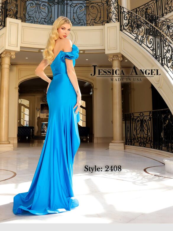 Jessica Angel 2408 One Shoulder High Low Dress