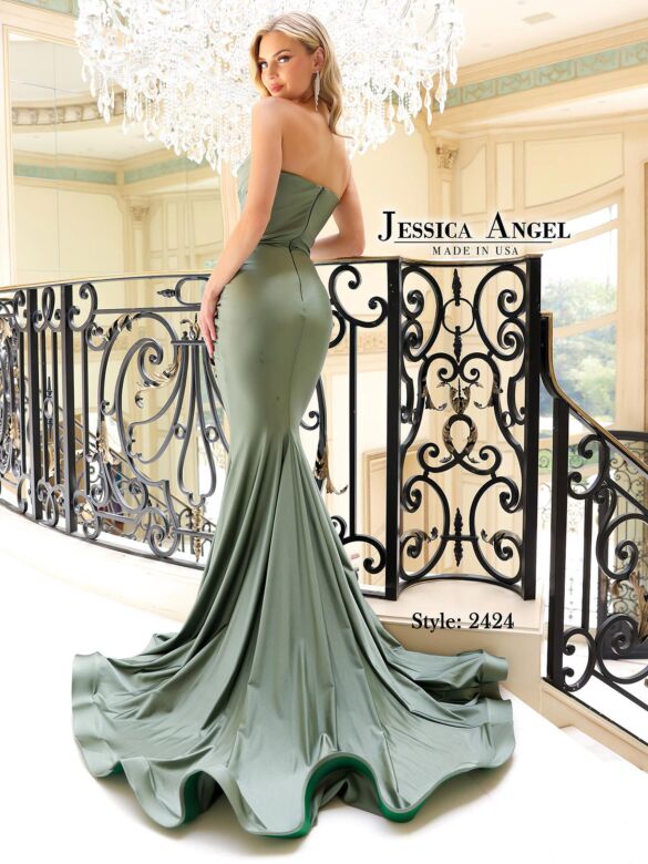 Jessica Angel 2424 Strapless Sweetheart Ruched Dress