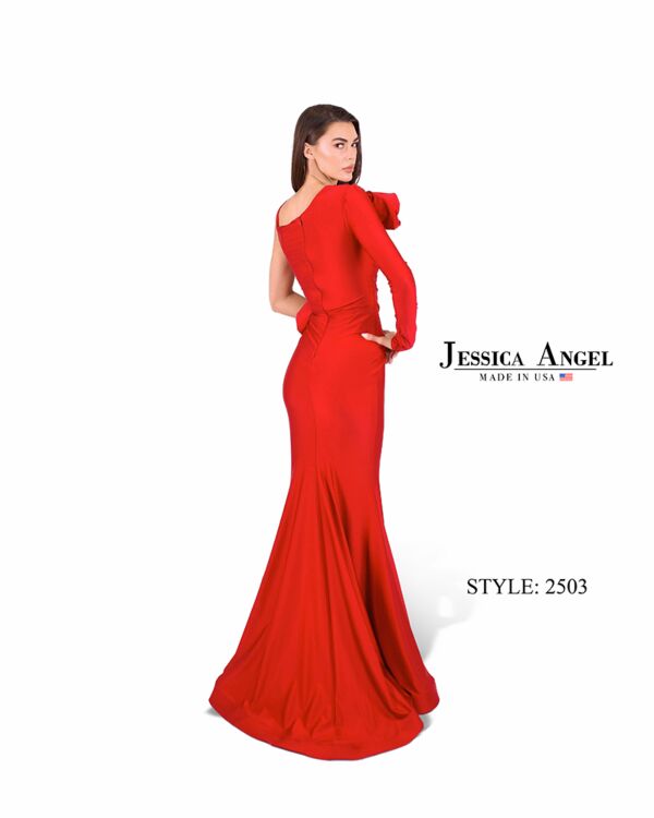 Jessica Angel 2503 One Sleeve 3D Floral Dress