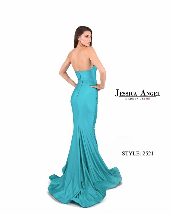 Jessica Angel 2521 Strapless Sweetheart Neckline Ruched Dress