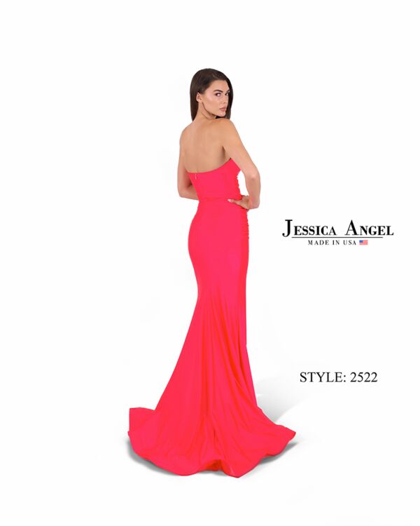 Jessica Angel 2522 High Slit Strapless Sweetheart Neckline Dress