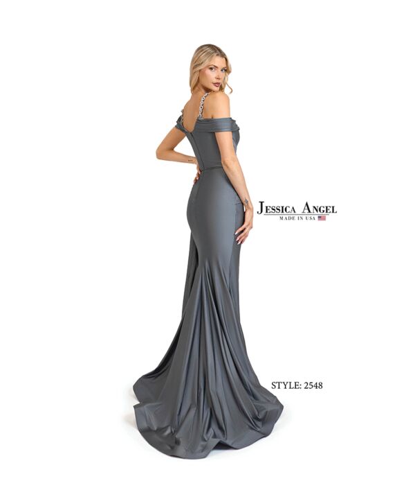Jessica Angel 2548 Side Tail Off The Shoulder Dress